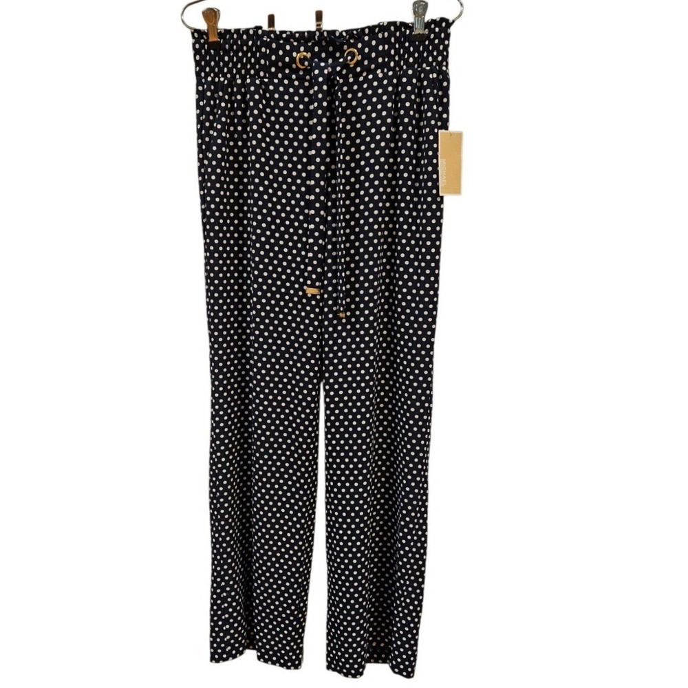 Michael Kors Polka Dot Drawstring Pants Women's Size S